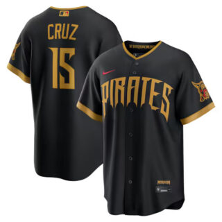 Oneil Cruz Pittsburgh Pirates #15 2026 City Connect Stadium Jersey - Black