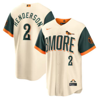 Gunnar Henderson Baltimore Orioles #2 2026 City Connect Stadium Jersey - Cream