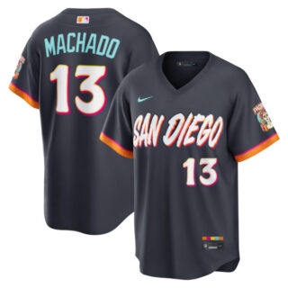 Manny Machado San Diego Padres #13 2026 City Connect Stadium Jersey - Obsidian