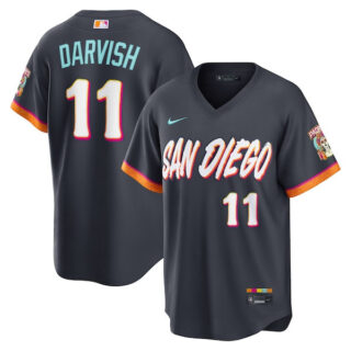 Yu Darvish San Diego Padres #11 2026 City Connect Stadium Jersey - Obsidian