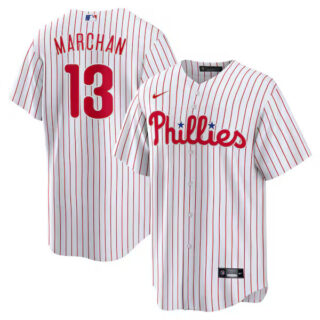 Rafael Marchan Philadelphia Phillies #13 Home Jersey - White