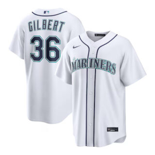 Logan Gilbert Seattle Mariners #36 Home Jersey - White