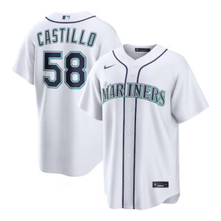 Luis Castillo Seattle Mariners #58 Home Jersey - White