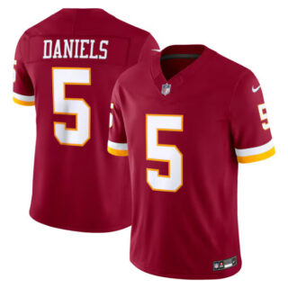 Jayden Daniels Washington Commanders #5 Vapor F.U.S.E. Stitched Limited Jersey - Burgundy