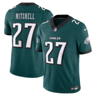 Quinyon Mitchell Philadelphia Eagles #27 Vapor F.U.S.E. Stitched Limited Jersey - Midnight Green