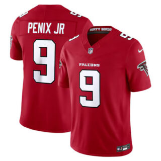 Michael Penix Jr. Atlanta Falcons #9 Vapor F.U.S.E. Stitched Limited Jersey - Red