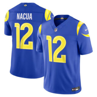 Puka Nacua Los Angeles Rams #17 Vapor F.U.S.E. Stitched Limited Jersey - Royal