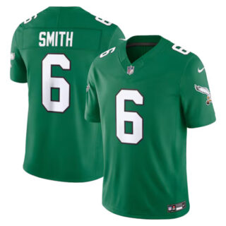 DeVonta Smith Philadelphia Eagles #6 Vapor F.U.S.E. Stitched Limited Jersey - Kelly Green
