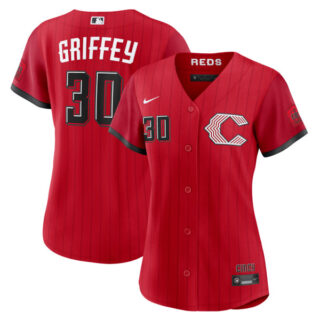 Women's Ken Griffey Jr. Cincinnati Reds #30 2026 City Connect Stadium Jersey - Red