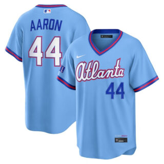 Hank Aaron Atlanta Braves #44 2026 City Connect Stadium Jersey - Powder Blue