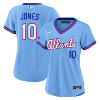 Women's Chipper Jones Atlanta Braves #10 2026 City Connect Stadium Jersey - Powder Blue