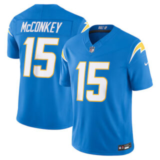 Ladd McConkey Los Angeles Chargers #15 Vapor F.U.S.E. Stitched Limited Jersey - Powder Blue