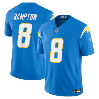 Omarion Hampton Los Angeles Chargers #8 Vapor F.U.S.E. Stitched Limited Jersey - Powder Blue