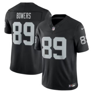 Brock Bowers Las Vegas Raiders #89 Vapor F.U.S.E. Stitched Limited Jersey - Black