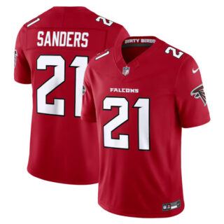 Deion Sanders Atlanta Falcons #21 Vapor F.U.S.E. Stitched Retired Limited Jersey - Red