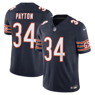 Walter Payton Chicago Bears #34 Vapor F.U.S.E. Stitched Retired Limited Jersey - Navy