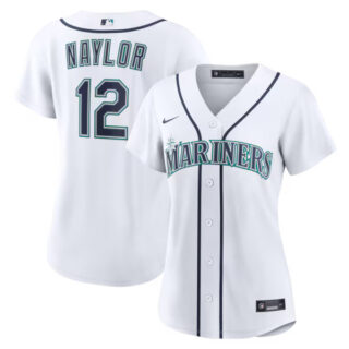 Women's Josh Naylor Seattle Mariners #12 Home Jersey - White