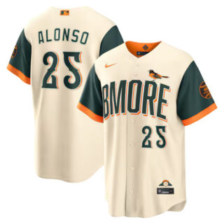 Pete Alonso Baltimore Orioles #25 2026 City Connect Stadium Jersey - Cream