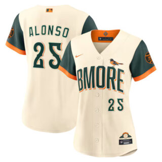 Women's Pete Alonso Baltimore Orioles #25 2026 City Connect Stadium Jersey - Cream