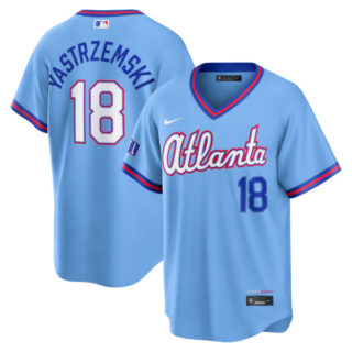 Mike Yastrzemski Atlanta Braves #18 2026 City Connect Stadium Jersey - Powder Blue