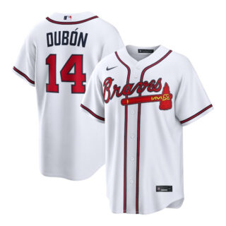 Mauricio Dubon Atlanta Braves #14 Home Jersey - White