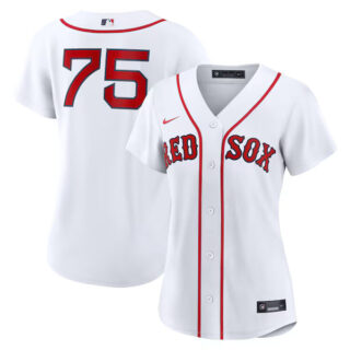 Women's Carlos Narvaez Boston Red Sox #12 Home Jersey - White