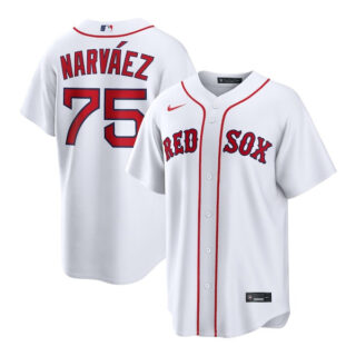 Carlos Narvaez Boston Red Sox #12 Home Jersey - White