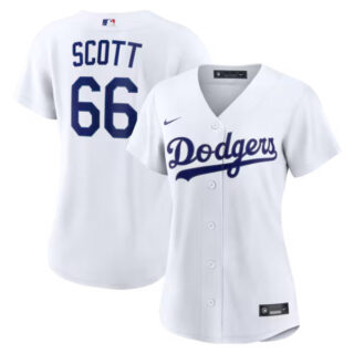 Women's Tanner Scott Los Angeles Dodgers #66 Home Jersey - White