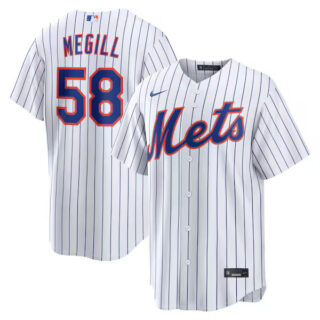 Tylor Megill New York Mets #38 Home Jersey - White