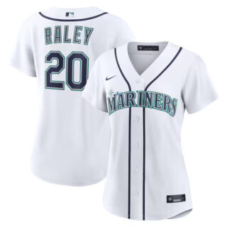 Women's Luke Raley Seattle Mariners #20 Home Jersey - White