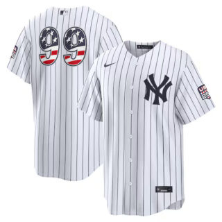 Aaron Judge New York Yankees #99 USA 250 Fourth of July Home Stadium Jersey - White