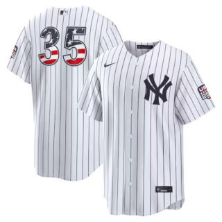 Fourth of July New York Yankees #35 Cody Bellinger White USA 250 Stadium Jersey