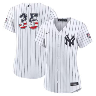 Women's Cody Bellinger New York Yankees #35 USA 250 Fourth of July Home Stadium Jersey - White