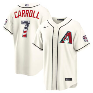 Corbin Carroll Arizona Diamondbacks #7 USA 250 Fourth of July Home Stadium Jersey - Cream