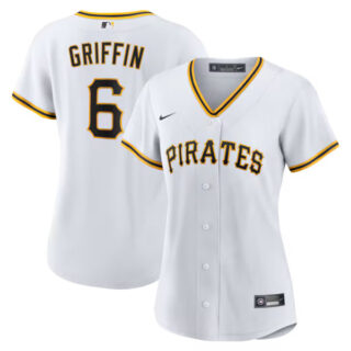 Women's Konnor Griffin Pittsburgh Pirates #6 Home Jersey - White