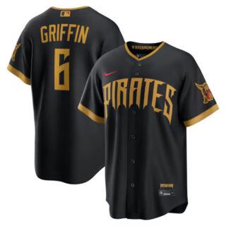 Konnor Griffin Pittsburgh Pirates #6 2026 City Connect Stadium Jersey - Black