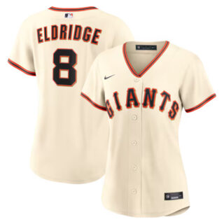 Women's Bryce Eldridge San Francisco Giants #8 Home Jersey - Cream