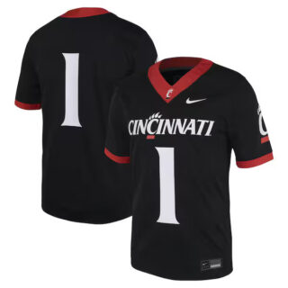 Men's #1 Cincinnati Bearcats Untouchable Football Jersey ?C Black