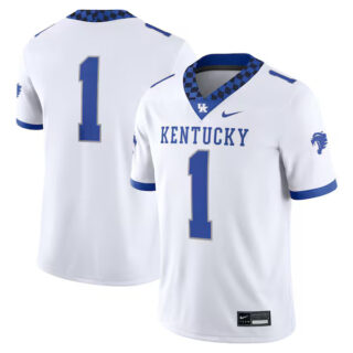 Men's #1 Kentucky Wildcats Game Jersey - White