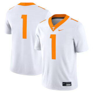 Men's #1 Tennessee Volunteers Game Jersey - White