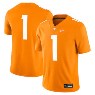 Men's #1 Tennessee Volunteers Game Jersey - Tennessee Orange