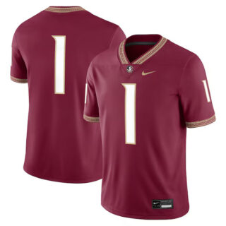 Men's #1 Florida State Seminoles Game Jersey - Garnet