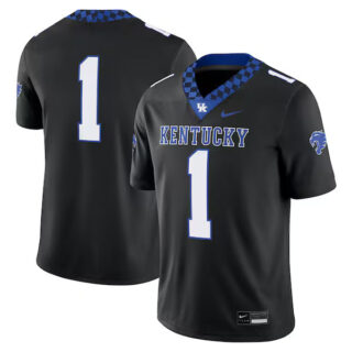 Men's #1 Kentucky Wildcats Alternate Game Jersey - Black