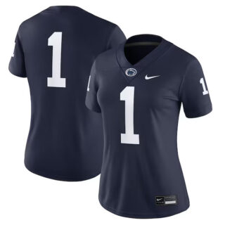 Women's #1 Penn State Nittany Lions Game Jersey - Navy