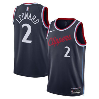 Women's Kawhi Leonard LA Clippers #2 2024/25 Swingman Jersey - Navy - Icon Edition