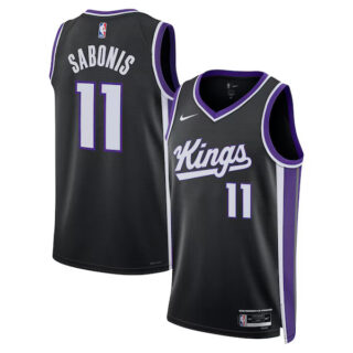 Women's Domantas Sabonis Sacramento Kings #11 Swingman Player Jersey - Icon Edition - Black