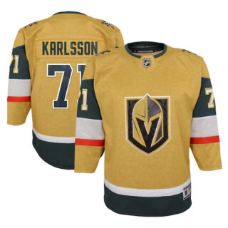 Youth William Karlsson Vegas Golden Knights #71 Home Premier Player Jersey - Gold