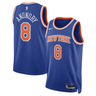 Women's OG Anunoby New York Knicks #8 Swingman Jersey - Icon Edition - Blue