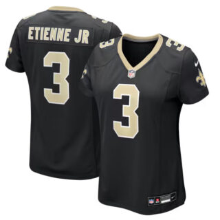 Women's Travis Etienne Jr New Orleans Saints #3 Team Game Jersey - Black