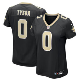 Women's Jordyn Tyson New Orleans Saints #0 Game Jersey - Black